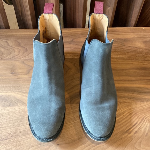 Poetry Grey Suede Chelsea Boots - Picture 2 of 6